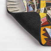 Tapis De Souris Cheval Pipe Fleur rouge par Joan Miro (Coin)