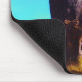 Tapis De Souris Cheval pourpre avec Bouche verte (Coin)