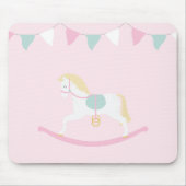 Tapis De Souris Cheval Rosé (Devant)