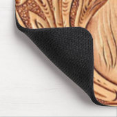 Tapis De Souris cheval rustique de cavalier de cuir de pays (Coin)