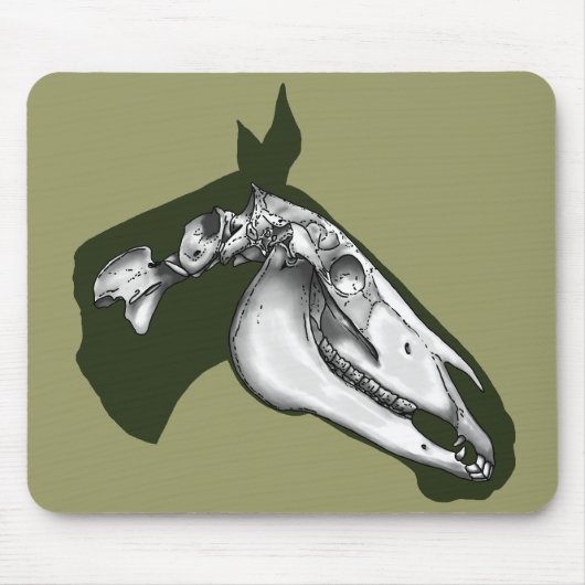 Tapis De Souris Cheval Squelette (Devant)