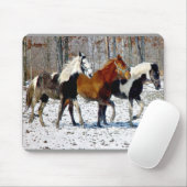 Tapis De Souris Cheval Trio Mousepad (Avec souris)