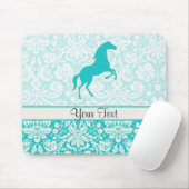 Tapis De Souris Cheval turquoise (Avec souris)