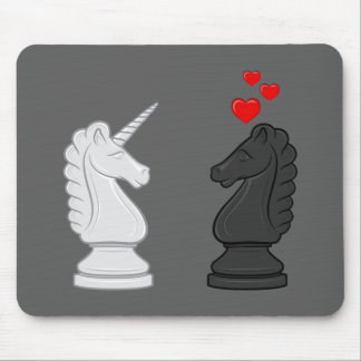 Tapis De Souris Chevalier d'échecs de licorne