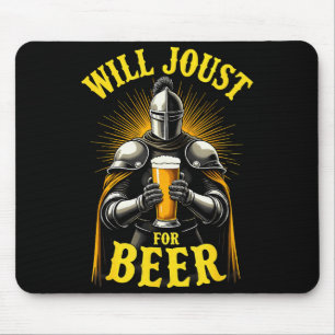 Tapis De Souris Chevalier Médiéval de la Renaissance Joustera Pour