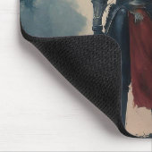 Tapis De Souris Chevalier médiéval et tigre Mousepad (Coin)