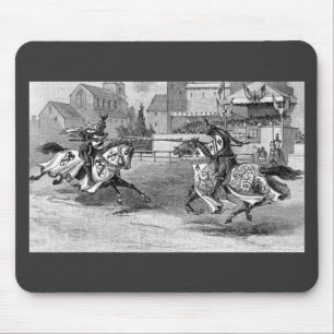 Tapis De Souris Chevalier médiéval Jousting Souris Pad