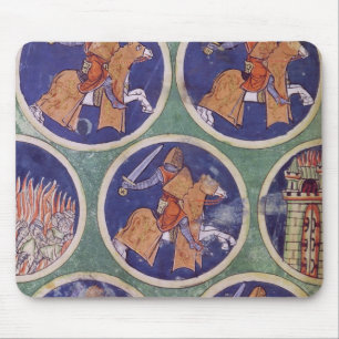 Tapis De Souris Chevaliers de Mme 3516 fol.217v cinq