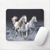 Tapis De Souris Chevaux à lancer l'oreiller (Avec souris)