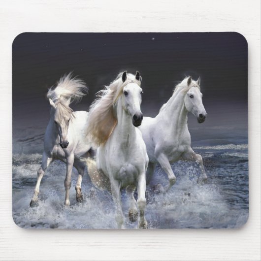 Tapis De Souris Chevaux à lancer l'oreiller (Devant)