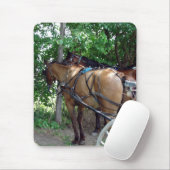 Tapis De Souris Chevaux Amish (Avec souris)