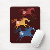 Tapis De Souris Chevaux antiques Mousepad (Avec souris)