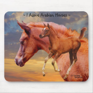 Tapis De Souris Chevaux arabes Sunrise Mousepad