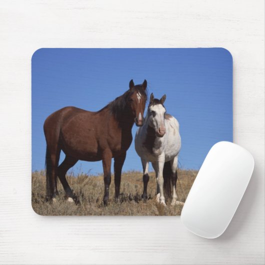 Tapis De Souris Chevaux avec Arrière - plan Sky (Avec souris)
