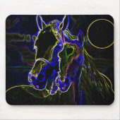 Tapis De Souris Chevaux Blacklight (Devant)