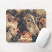 Tapis De Souris Chevaux Brown (Avec souris)