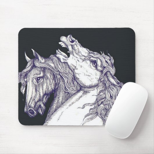 Tapis De Souris Chevaux classiques (Avec souris)