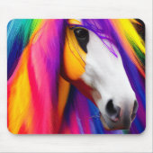Tapis De Souris Chevaux colorés (Devant)