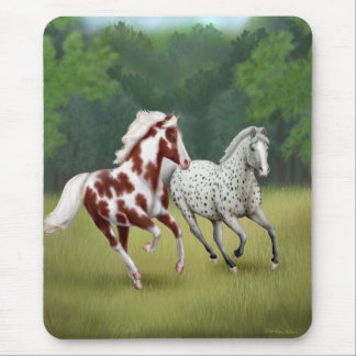 Tapis De Souris Chevaux courant Mousepad libre