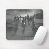 Tapis De Souris Chevaux dans le corral (Avec souris)