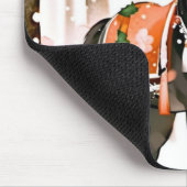 Tapis De Souris Chevaux dans une forêt rouge (Coin)