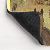 Tapis De Souris Chevaux d'automne Mousepad (Coin)