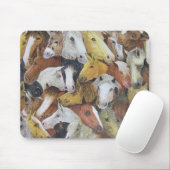 Tapis De Souris Chevaux de chevaux (Avec souris)