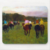 Tapis De Souris Chevaux de course Edgar Degas à Longchamp (Devant)