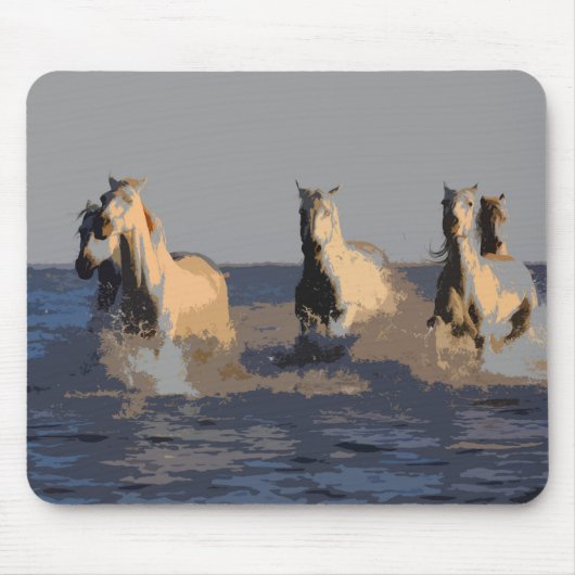 Tapis De Souris Chevaux de la mer - Chevaux sauvages (Devant)