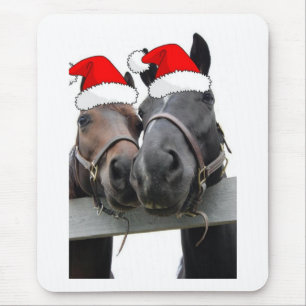 Tapis De Souris Chevaux de Noël