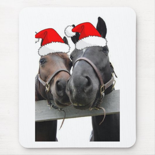 Tapis De Souris Chevaux de Noël (Devant)