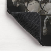 Tapis De Souris Chevaux de trait gris de Percheron - quatre côte à (Coin)