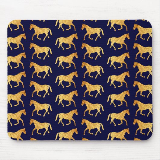 Tapis De Souris Chevaux d'or (Devant)