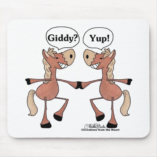 Tapis De Souris Chevaux Giddy Up (Devant)