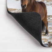 Tapis De Souris Chevaux islandais en hiver (Coin)