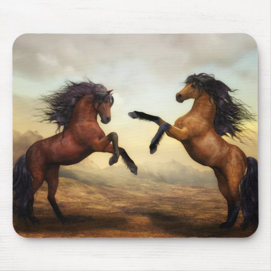 Tapis De Souris Chevaux sauvages (Devant)