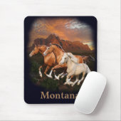 Tapis De Souris chevaux sauvages (Avec souris)