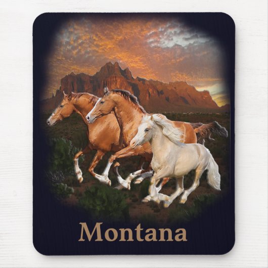 Tapis De Souris chevaux sauvages (Devant)