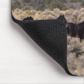 Tapis De Souris Chevaux sauvages de mustang dans le désert 2 (Coin)