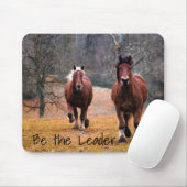 Tapis De Souris Chevaux Soyez Le Leader (Avec souris)