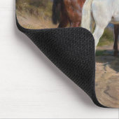 Tapis De Souris Chevaux trois étoiles (par Rosa Bonheur) (Coin)