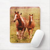 Tapis De Souris Chevaux Trotting (Avec souris)