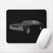 Tapis De Souris Chevelle 1968 solides solubles : Finition noire : (Avec souris)