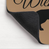 Tapis De Souris Cheveux courts Dachshund - Silhouette 1 (Coin)