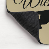 Tapis De Souris Cheveux ronds Dachshund - Silhouette 1 (Coin)