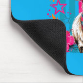 Tapis De Souris Chèvre Côtière Chic Été Rayé Graphique Rétro (Coin)