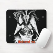 Tapis De Souris Chèvre de Mendes Mousepad noir (Avec souris)