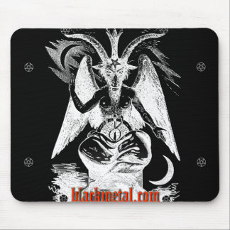 Tapis De Souris Chèvre de Mendes Mousepad noir