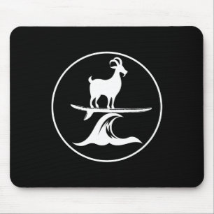 Tapis De Souris Chèvre de surf drôle enfants cool ferme animal chè