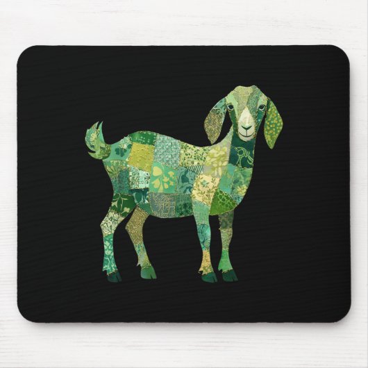 Tapis De Souris Chèvre laitière nubienne patchwork (Devant)